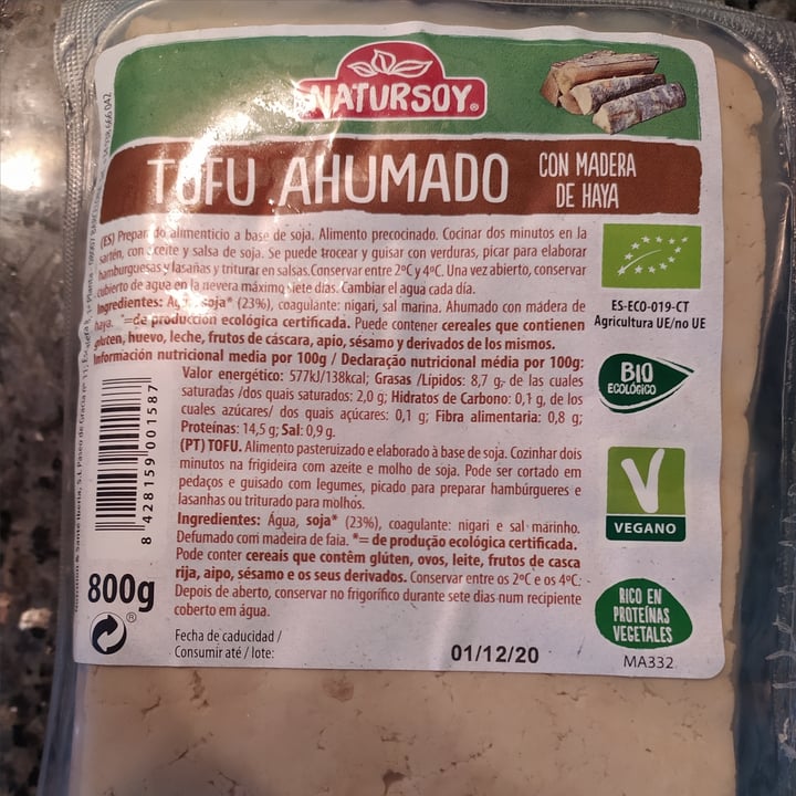 photo of Natursoy Tofu Ahumado shared by @nutximichu on  20 Nov 2020 - review