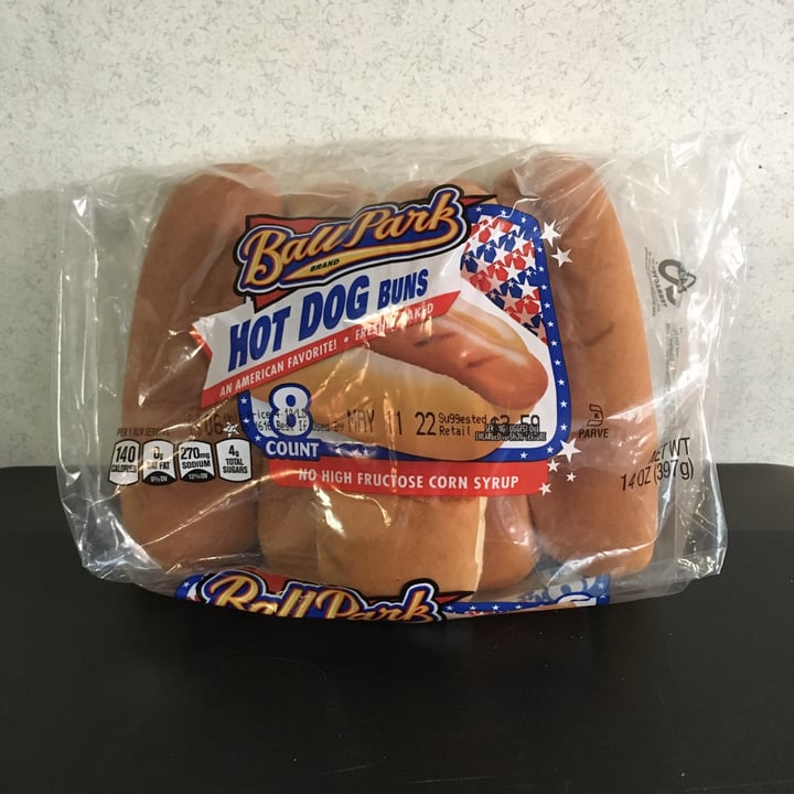 photo of Ball Park Hot Dog Buns shared by @new-york-vegan on  14 May 2022 - review