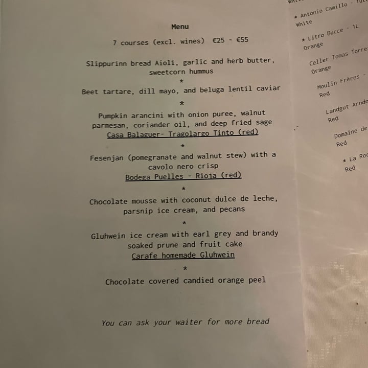 photo of TestTafel 7-course menu shared by @ellava on  17 Dec 2022 - review