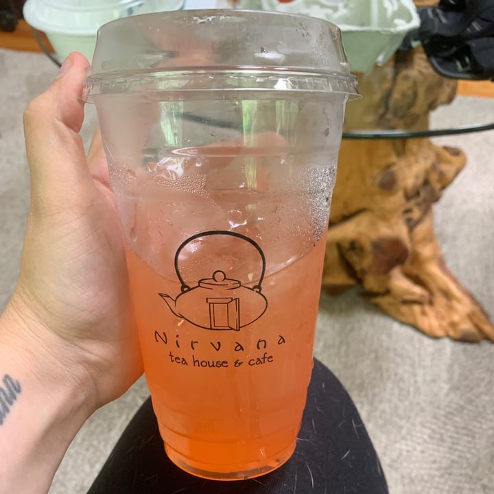 review photo of Nirvana tea house & cafe Blood orange iced tea lemonade shared by @sedrew1 on 23 Jun 2021 - review