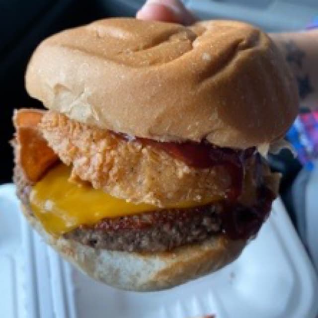 Foto do prato “Rodeo Burger”
