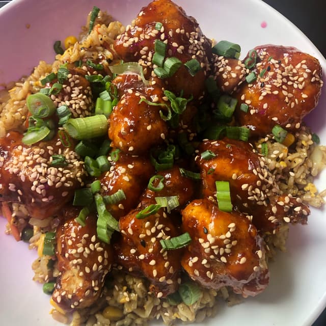 菜肴“Buffalo Cauliflower Wings”的照片