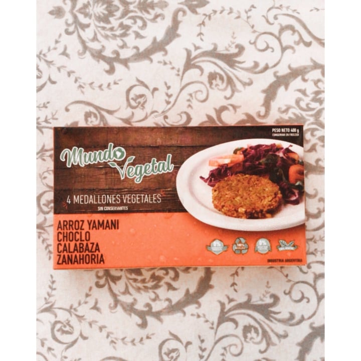 photo of Mundo Vegetal Medallones vegetales Arroz Yamani, Choclo, Calabaza, Zanahoria shared by @sarafeit on  28 Dec 2020 - review