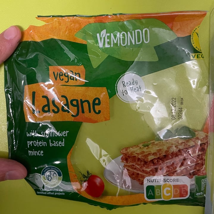 photo of Vemondo Lasagne Vegana shared by @simonavaccaro on  04 Dec 2022 - review