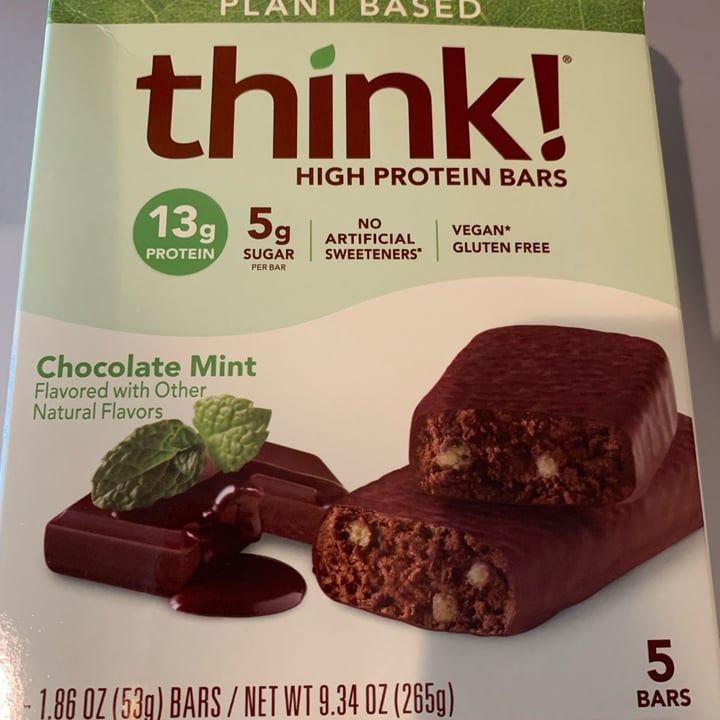 photo of Think plant based protein bars Think shared by @pielovingpal on  30 Jun 2022 - review