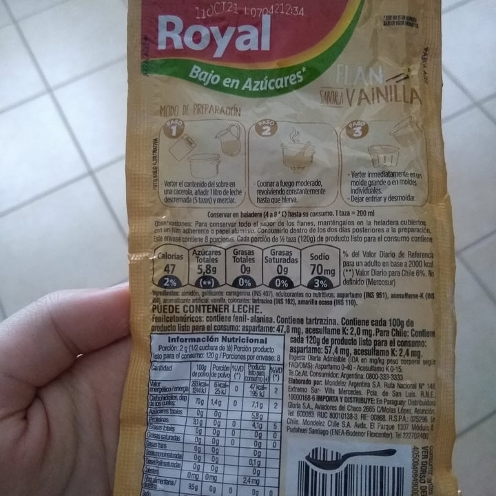 photo of Royal Flan Sabor a Vainilla Bajo en Azúcares shared by @vegan-vale on  10 Jan 2021 - review