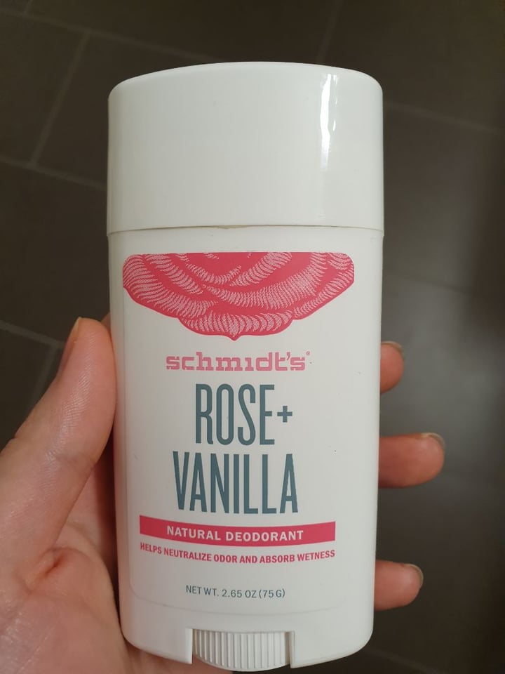 review photo of Schmidt's Rose + Vanilla Deodorant stick shared by @plantfuljourney on 03 Feb 2020 - review
