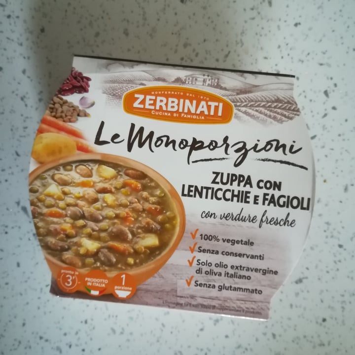 photo of Zerbinati Zuppa con lenticchie e fagioli shared by @ste97 on  27 Feb 2021 - review