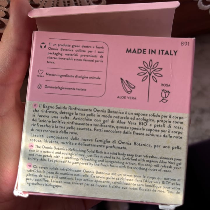 review photo of Omnia Botanica Bagno solido rinfrescante shared by @ceraunavodka on 10 Aug 2022 - review