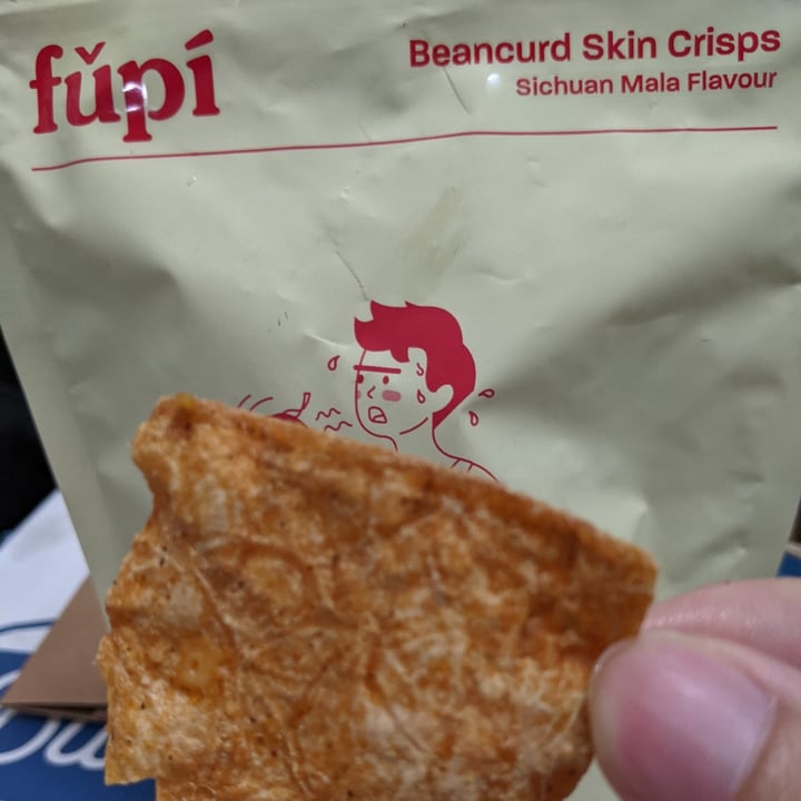 photo of fǔpí Sichuan Mala Beancurd Skin Crisps shared by @kenneats on  19 Oct 2021 - review