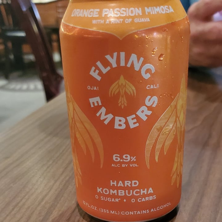 photo of Flying embers Orange Passion Mimosa Hard Kombucha shared by @lucyfoxx on  18 Oct 2022 - review