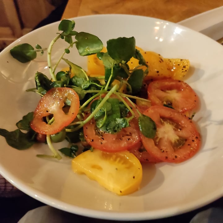 photo of The Victoria Nutbourne Tomatoes, Watercress Pesto and crispy spiced chickpeas shared by @ragamuffin on  24 Jun 2021 - review