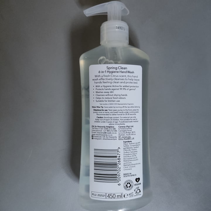 photo of Oh So Heavenly Hand Wash Spring Clean shared by @space999sailor on  22 Feb 2022 - review