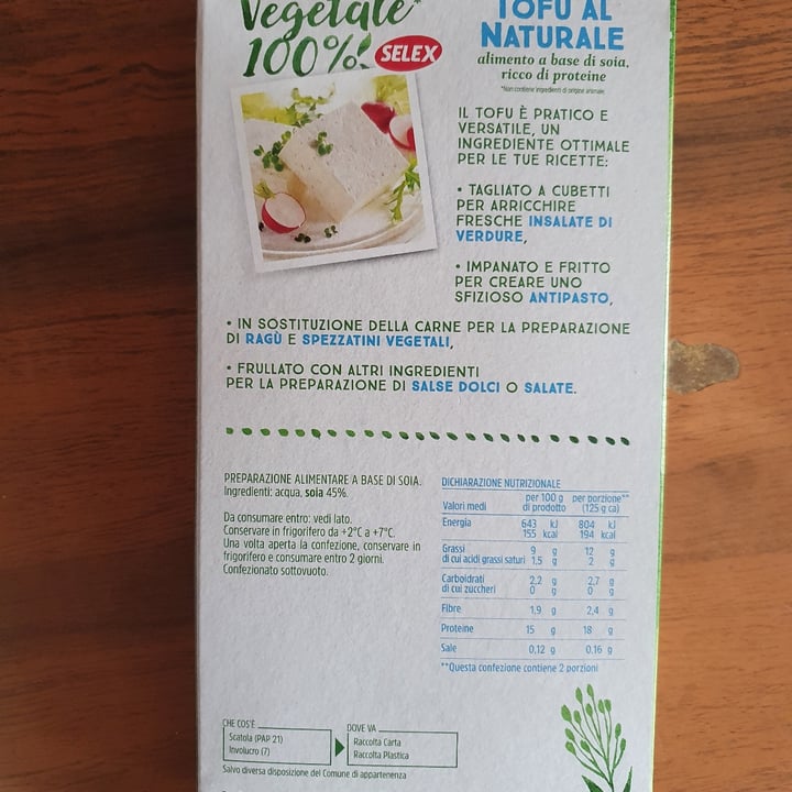 photo of Selex Tofu al naturale shared by @elisasav on  17 Mar 2022 - review