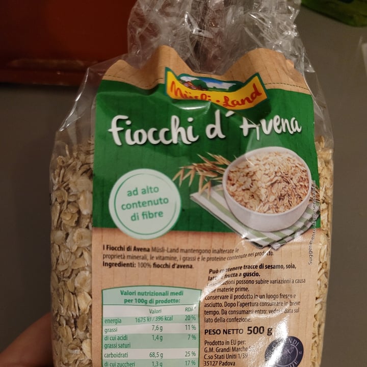 photo of Müsli land Fiocchi d'avena shared by @telamonia on  20 Jun 2022 - review