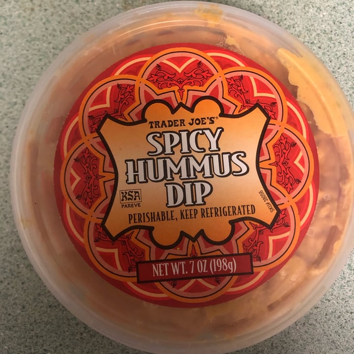 photo of Trader Joe's Spicy hummus dip shared by @bailey1128 on  23 Mar 2022 - review