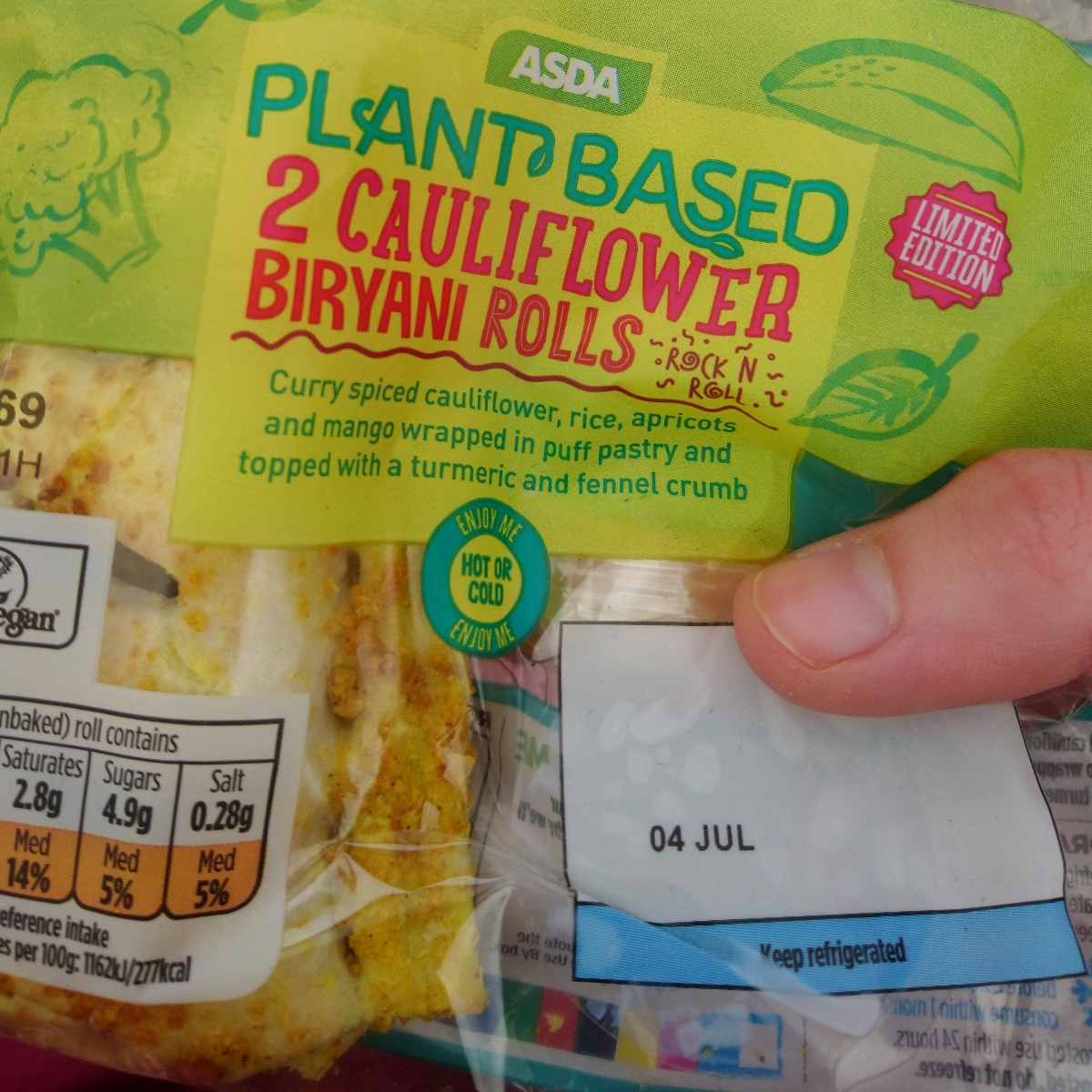 ASDA cauliflower biriyani rolls Reviews abillion