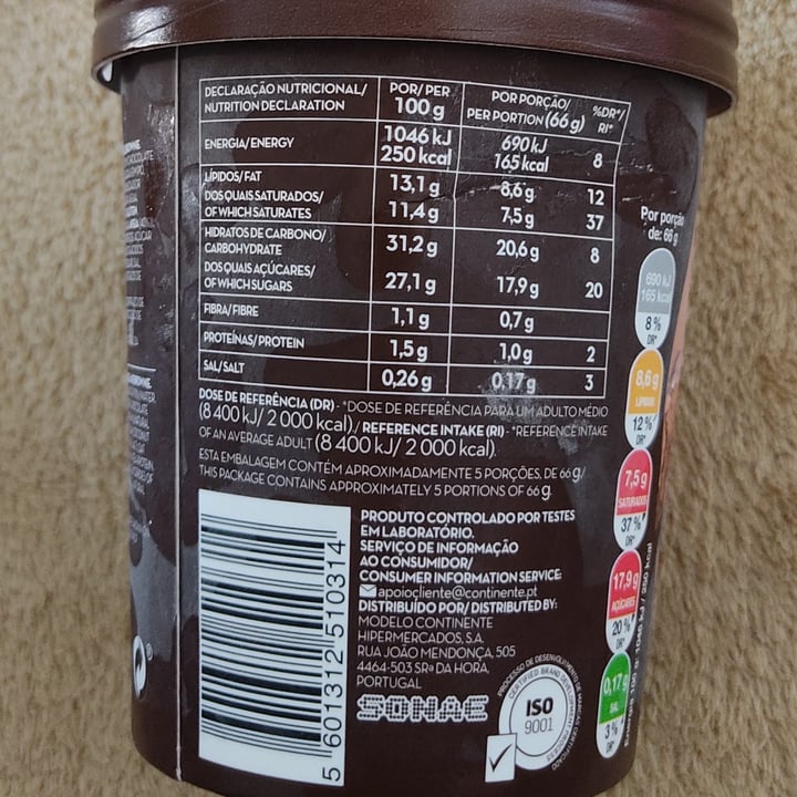 review photo of Continente Dairy free Brownie E Caramelo shared by @brunilds on 22 Jan 2022 - review