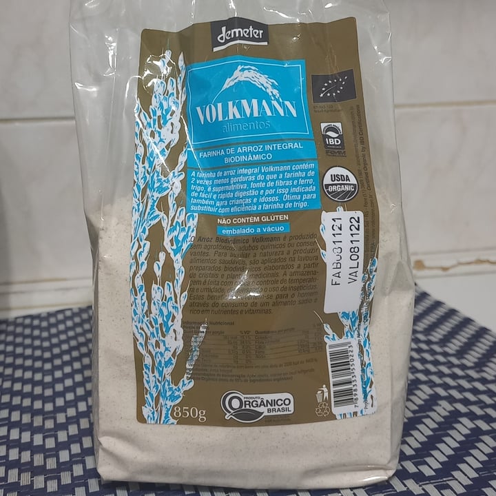 photo of VOLKMANN ALIMENTOS Farinha de arroz integral shared by @hudsoncardoso on  14 May 2022 - review