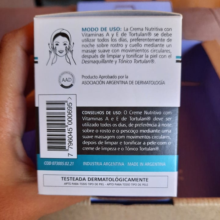 review photo of Tortulan Crema Nutritiva de Noche shared by @salatinor on 28 Mar 2022 - review