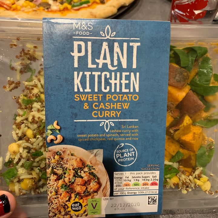 photo of Plant Kitchen (M&S) Sweet Potato & Cashew Curry shared by @plantboi on  28 Dec 2020 - review