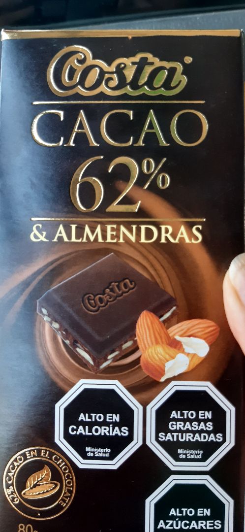 photo of Costa Chocolate 62% shared by @pazorrego on  29 Feb 2020 - review