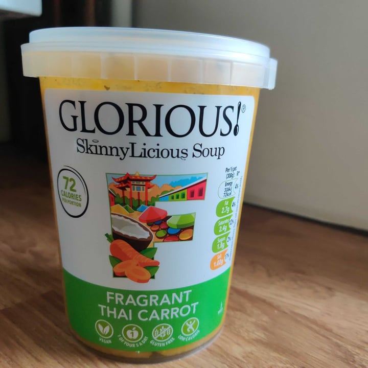 photo of Glorious! Soup Skinnylicious Thai carrot soup shared by @threefoldvegan on  13 Apr 2020 - review