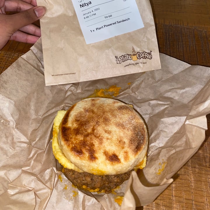 photo of Philz Coffee Plant Powered Sandwich shared by @nityad on  13 Jan 2022 - review