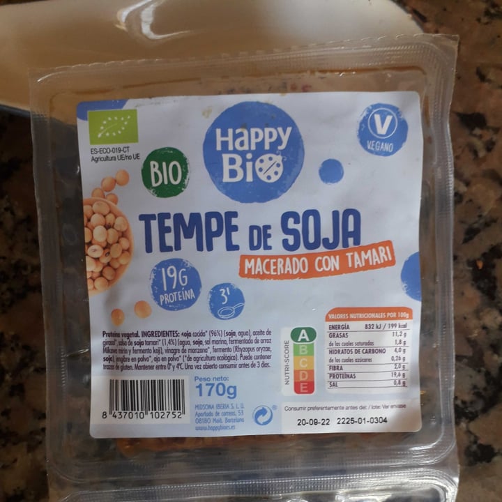 photo of Happy bio Tempé de Soja shared by @maryni on  05 Jul 2022 - review