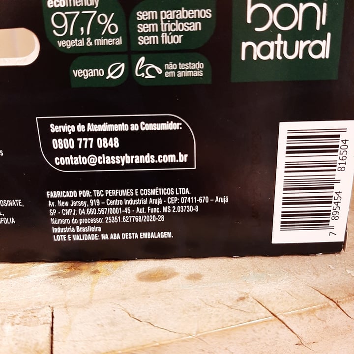 photo of Boni natural Creme Dental Branqueador shared by @danmiet on  16 May 2022 - review
