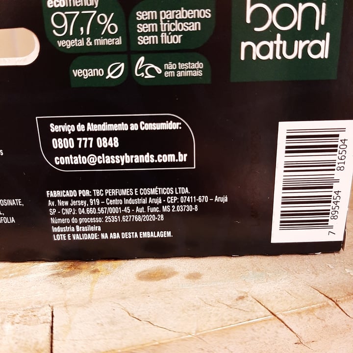 review photo of Boni natural Creme Dental Branqueador shared by @danmiet on 16 May 2022 - review