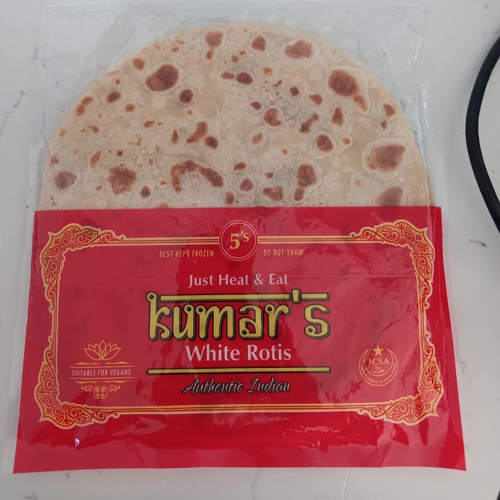 photo of Kumar's White Roti shared by @campsbayvegan on  16 Feb 2022 - review