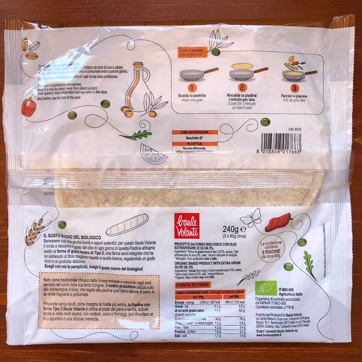 review photo of Baule volante Piadina con farina tipo 2 shared by @gillis2010 on 12 Feb 2022 - review