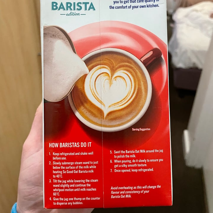 photo of So Good So Good Barista Oat Milk shared by @plantbasedancer on  22 Nov 2021 - review