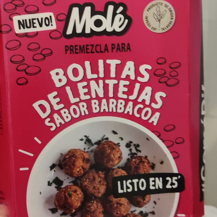 photo of Molé Premezcla para bolitas de lentejas sabor barbacoa shared by @barweimberg on  24 Jun 2022 - review