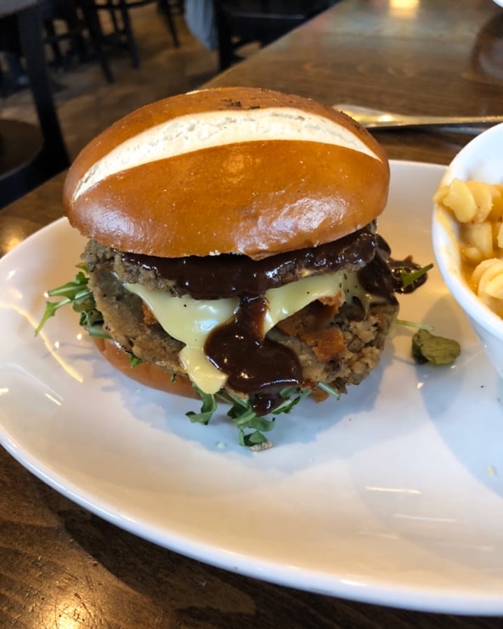 photo of Native Foods Cafe Cherry Chocolate BBQ Burger shared by @meghanmc on  21 Dec 2019 - review