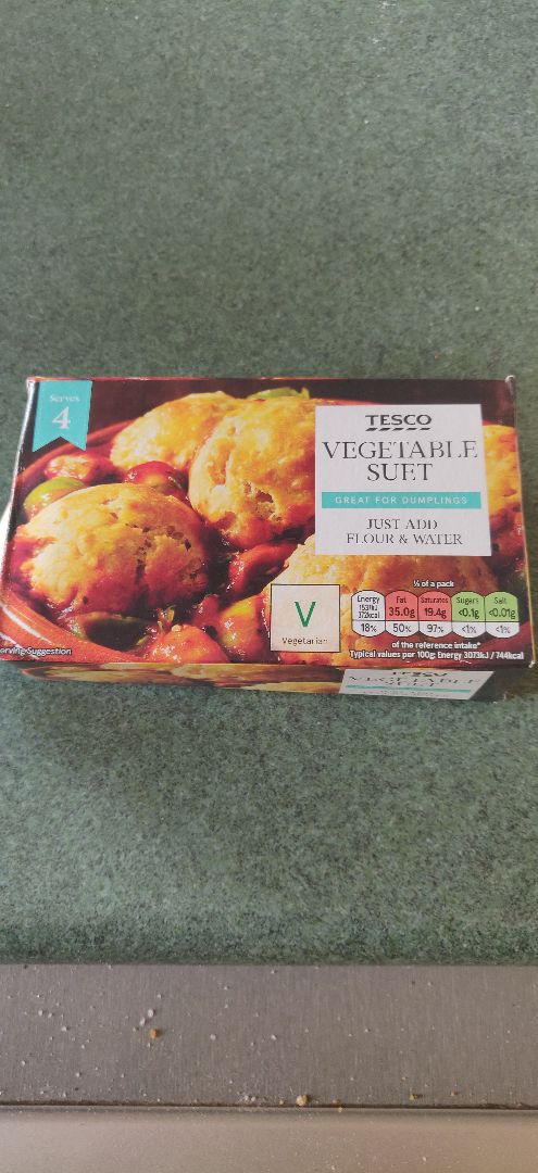 photo of Tesco Vegetable suet shared by @excowboy on  25 Mar 2020 - review
