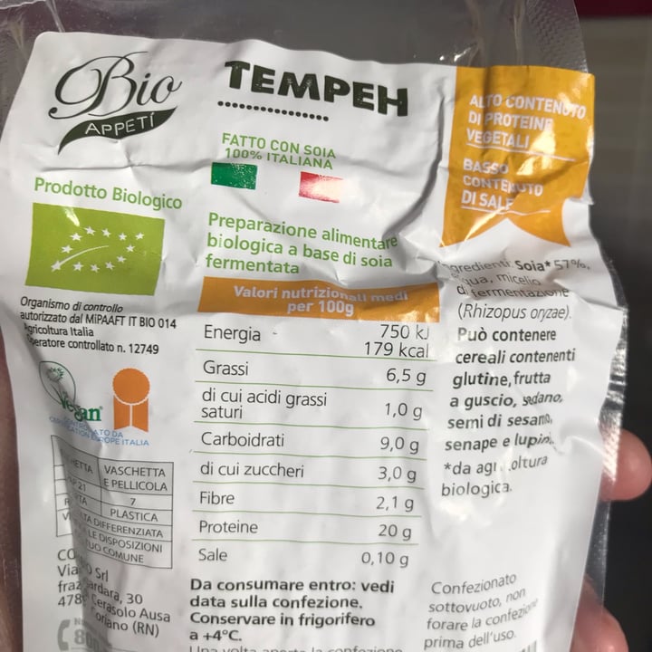 review photo of Bio Appetì Tempeh shared by @giulygiuly82 on 14 Apr 2022 - review