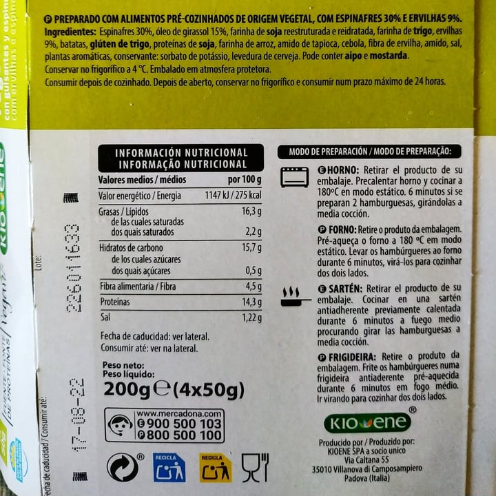 review photo of Kioene mini burger agli spinaci shared by @martarosario17 on 29 Jul 2022 - review