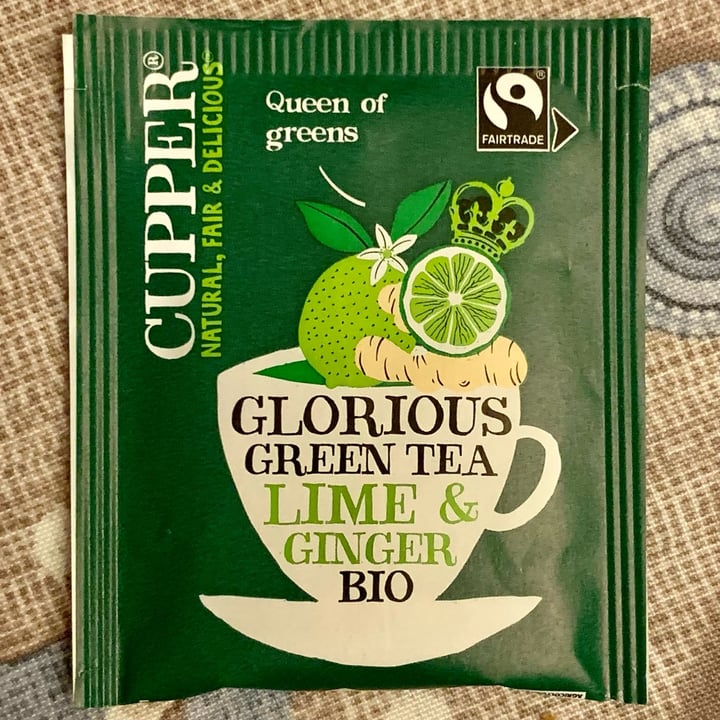 photo of Cupper Glorious green tea with lime and ginger shared by @calcabrina on  08 Jan 2022 - review