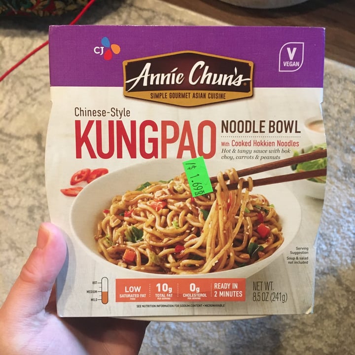 photo of Annie Chun's Kung Pao Noodle Bowl shared by @lisseatsplants on  25 Apr 2020 - review