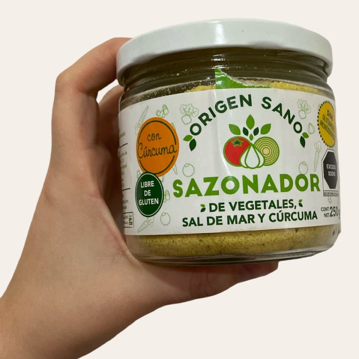 photo of Origen sano Sazonador de Vegetales Sal de Mar y Cúrcuma shared by @azaliaag on  27 Jun 2022 - review