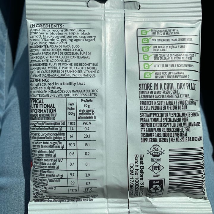 review photo of Simple Truth Mixed berry Fruit Gums shared by @wilmievdh97725 on 19 Oct 2020 - review