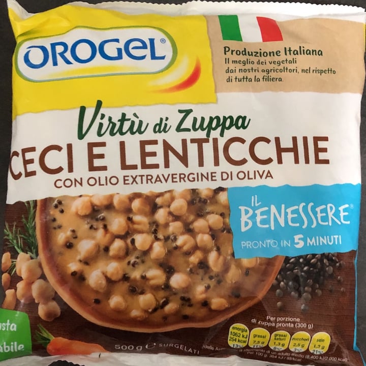 photo of Orogel Virtù di zuppa - Ceci E Lenticchie Nere shared by @psychegle on  09 Dec 2022 - review