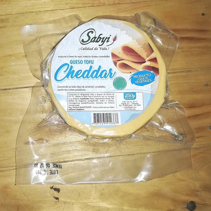 photo of Sabyi Queso Tofu Cheddar shared by @cistalyellie on  24 Jun 2022 - review