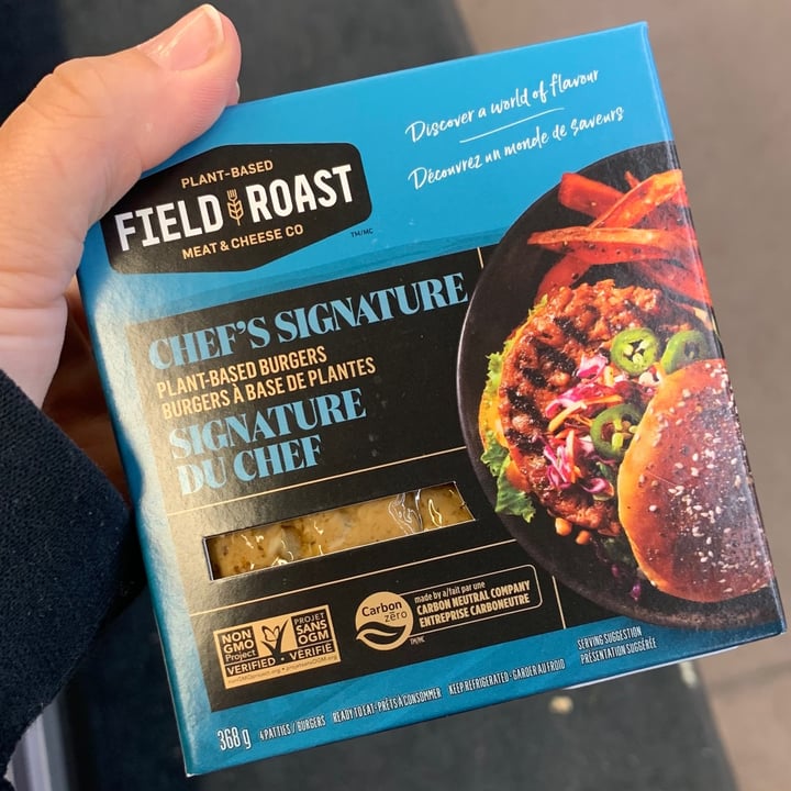 photo of Field Roast Chef's Signature Plant-Based Burgers shared by @hrollo on  16 Jun 2021 - review