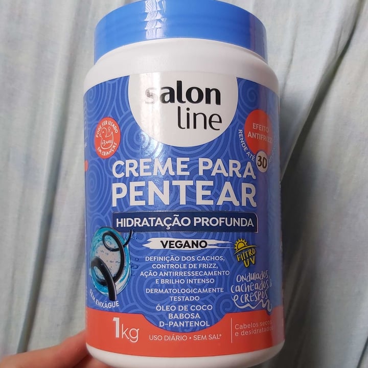 photo of Salon line Creme De Pentear Hidratação Profunda shared by @sanas on  27 Dec 2021 - review