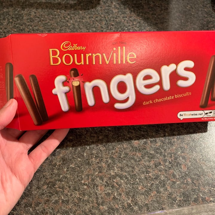 photo of Cadbury Bournville Fingers shared by @julesbateman on  01 Dec 2020 - review