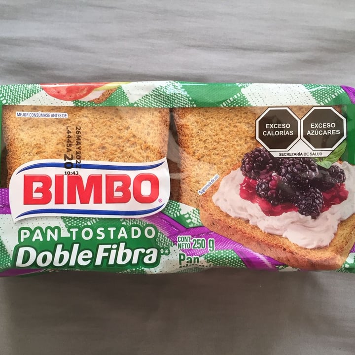 photo of Bimbo Pan tostado Doble Fibra shared by @zullybee on  27 Apr 2022 - review