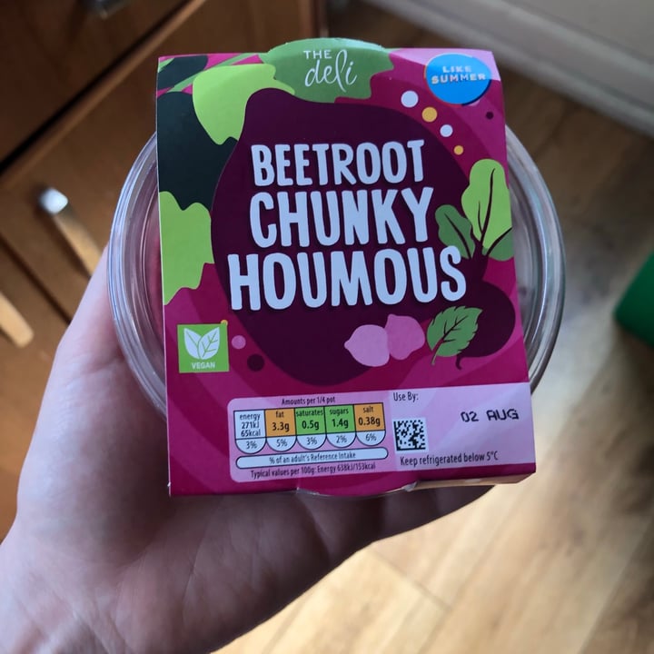 photo of ALDI Beetroot Chunky Houmous shared by @laurenmitchell on  07 Aug 2021 - review